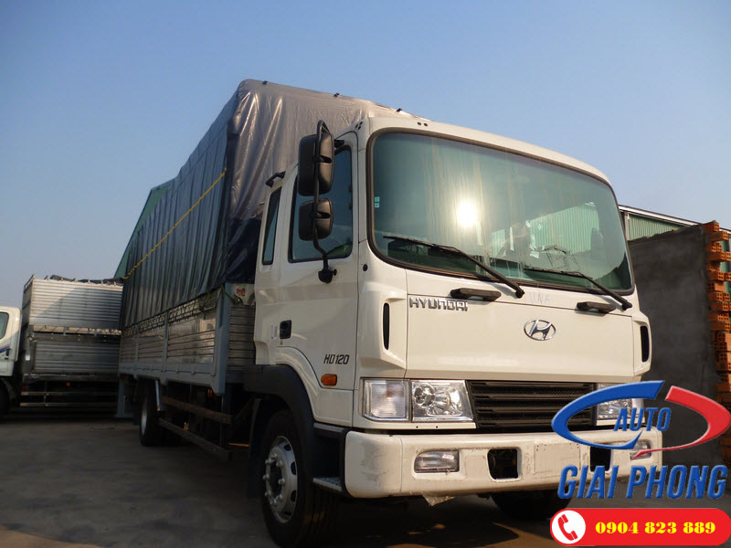 Xe tải 5 Tấn Thùng Mui Bạt Hyundai HD120 Nhập Khẩu